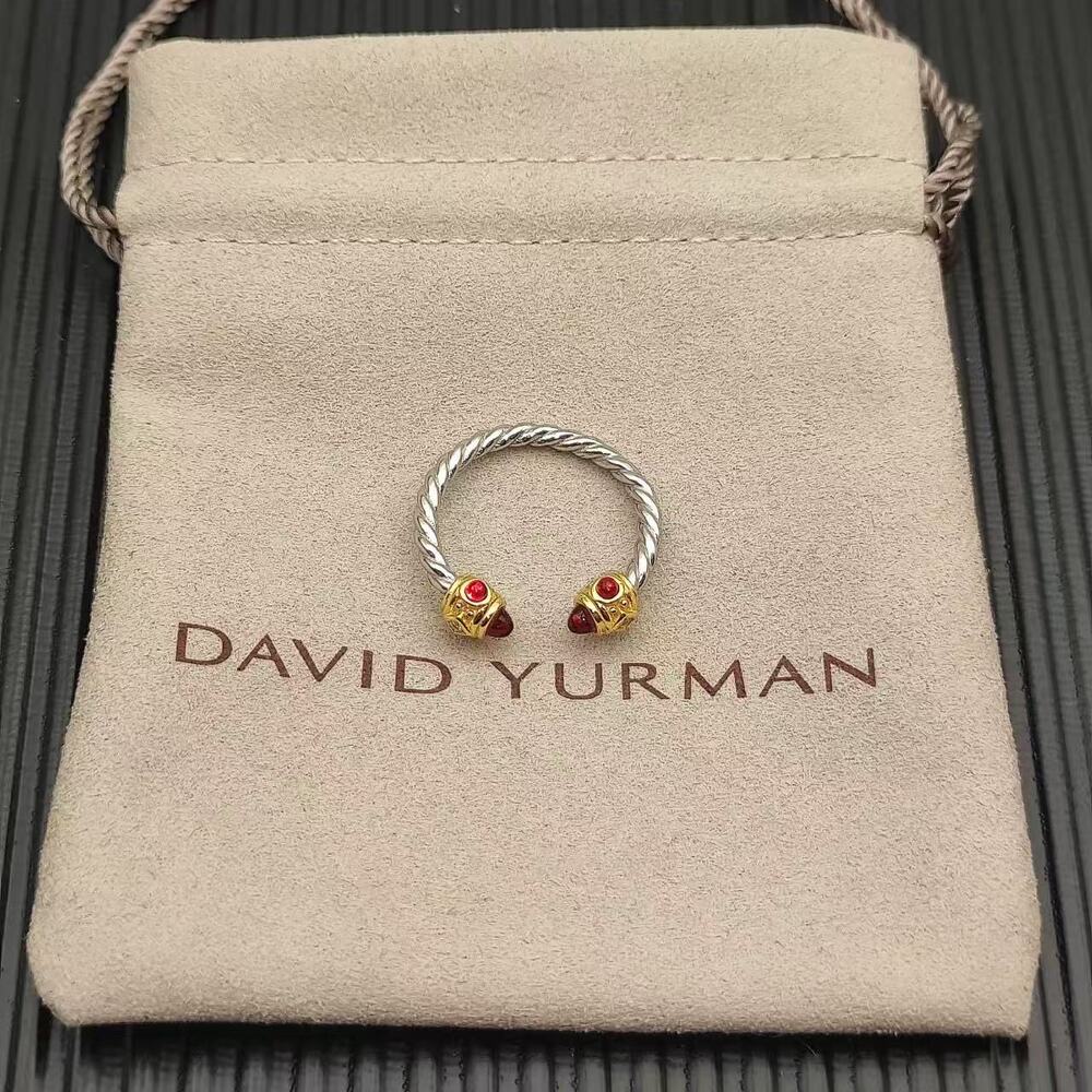 David Yurman Two Tone Cable Open Ring